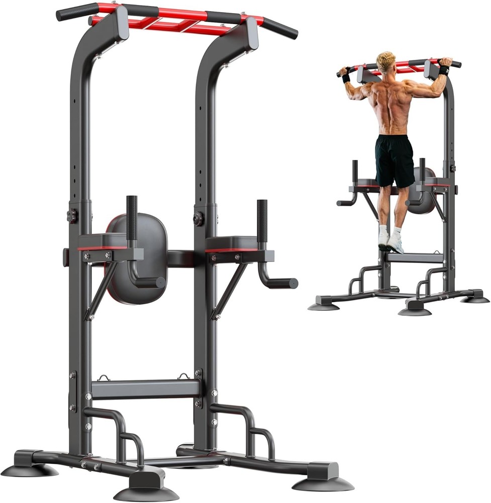 SogesHome Pull Up Bar and Dip Station Heavy Duty Adjustable