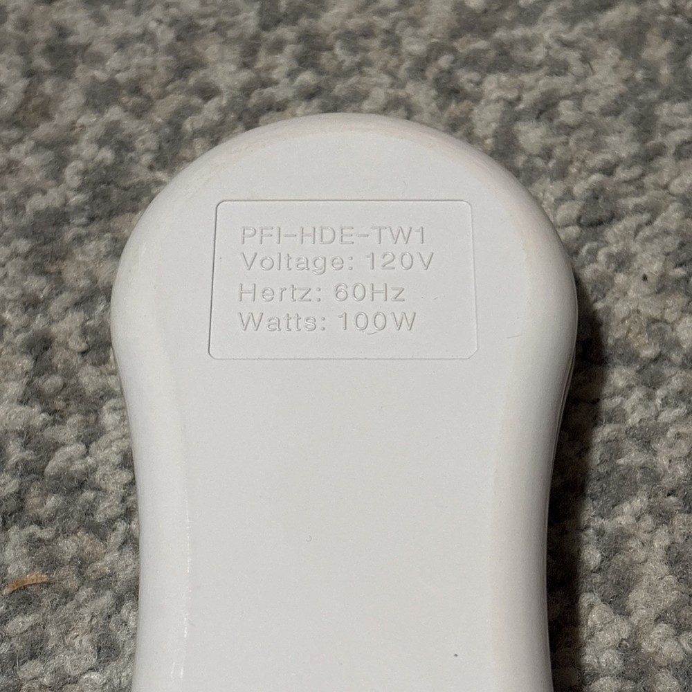 Genuine Serta Throw Blanket Controller Switch PFI-HDE-TW1 White 3-Prong TESTED