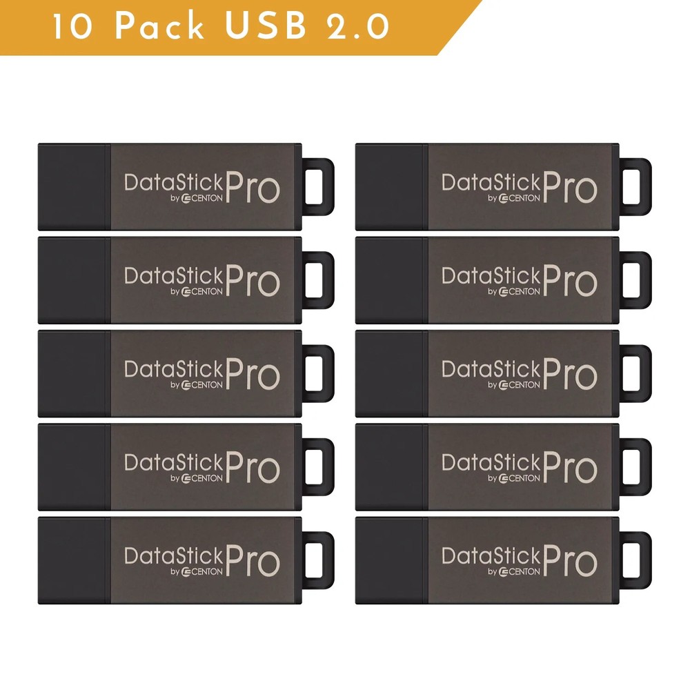 Centon 4GB DataStick Pro USB 2.0 Flash Drive 10 Pack