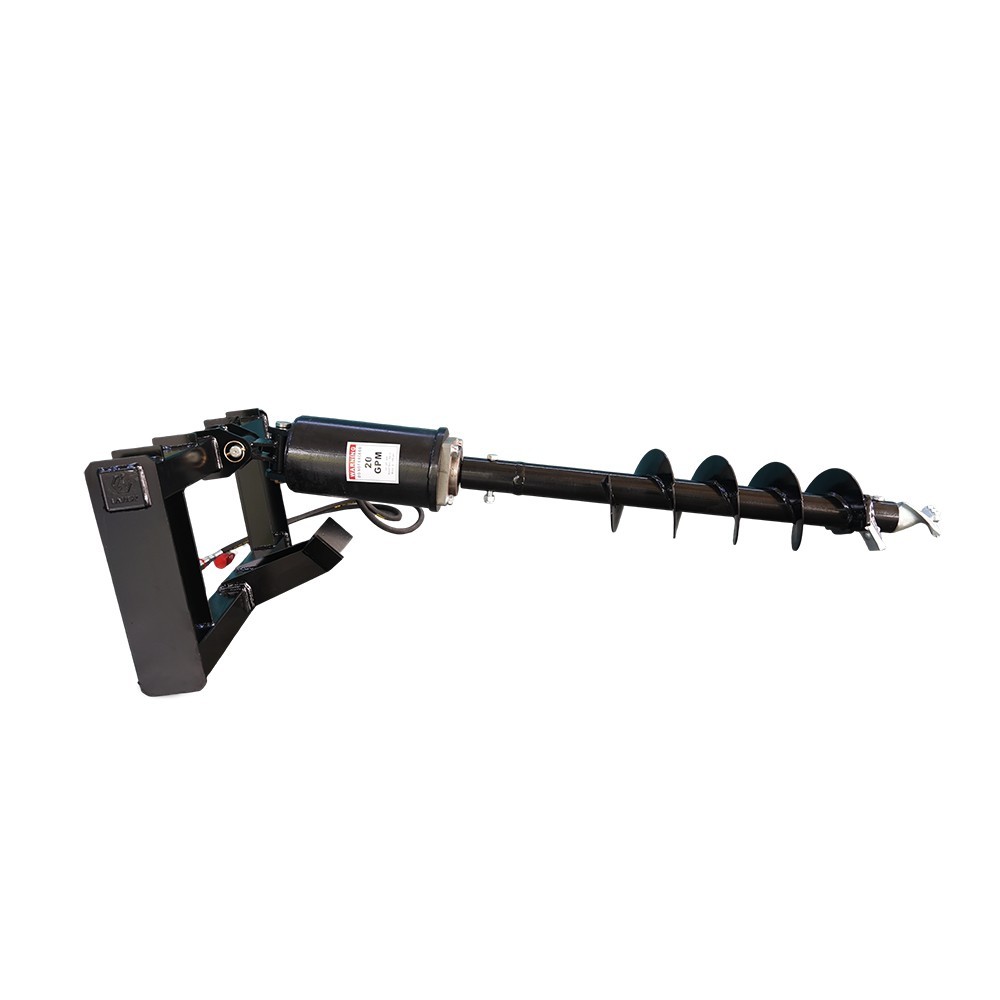 Compact Wheel Loader Post Hole Auger Drive with 9'' auger bit