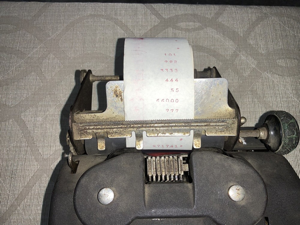 Vintage Allen Wales Adding Machine Tested - See Description