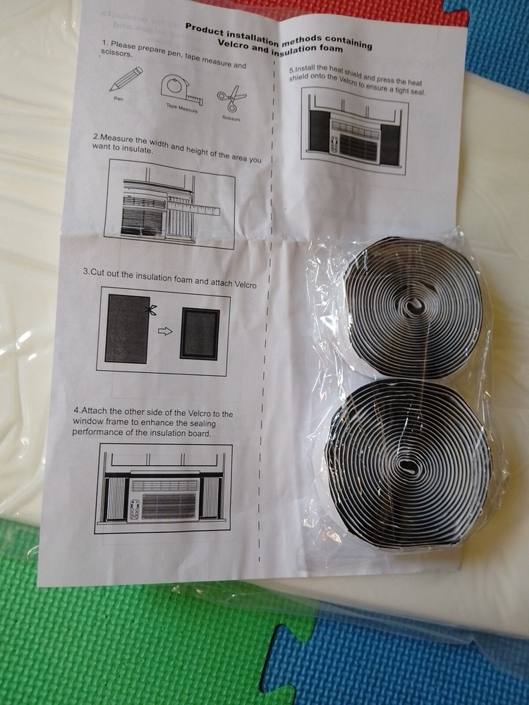 AC Insulation Side Foam Panels for Windows. See Description!