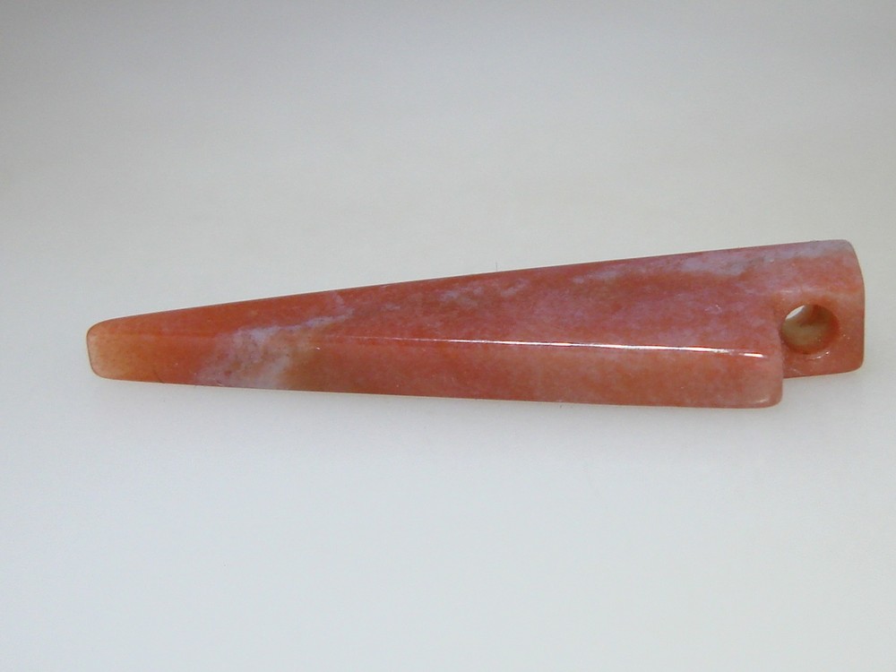 UNIQUE ARTISAN CRAFTED BROWN AGATE ARROW PENDANT!