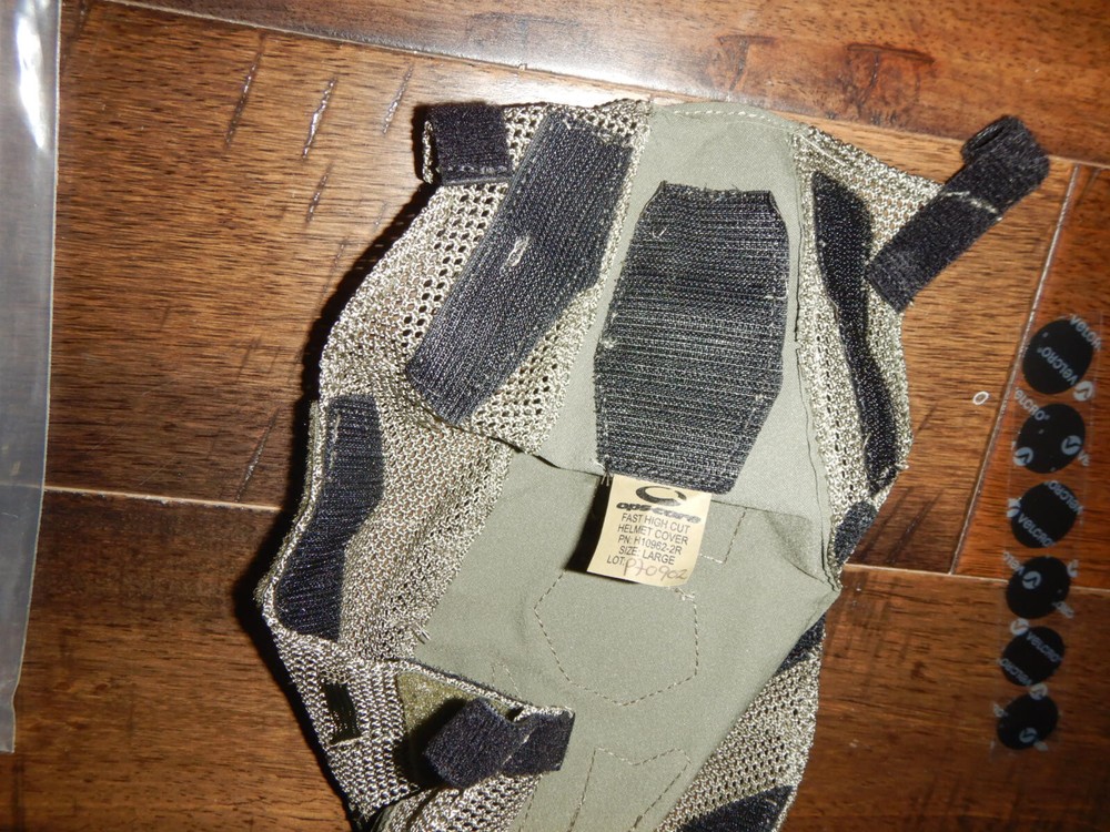NEW * Ops-Core FAST High Cut Helmet Cover * Green * Solid Stretch LARGE