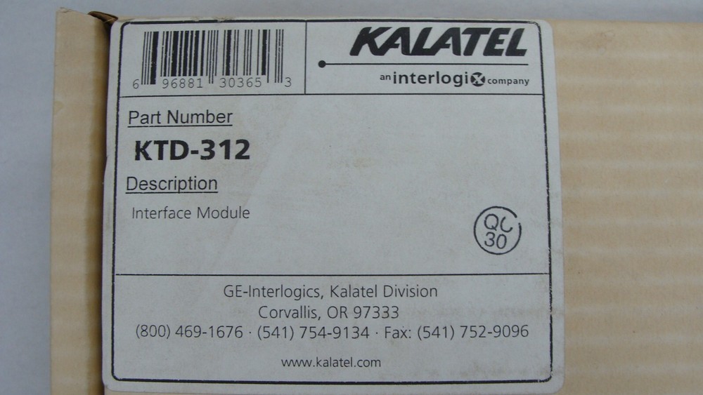 GE INTERLOGIX KALATEL KTD-312 INTERFACE MODULE NEW