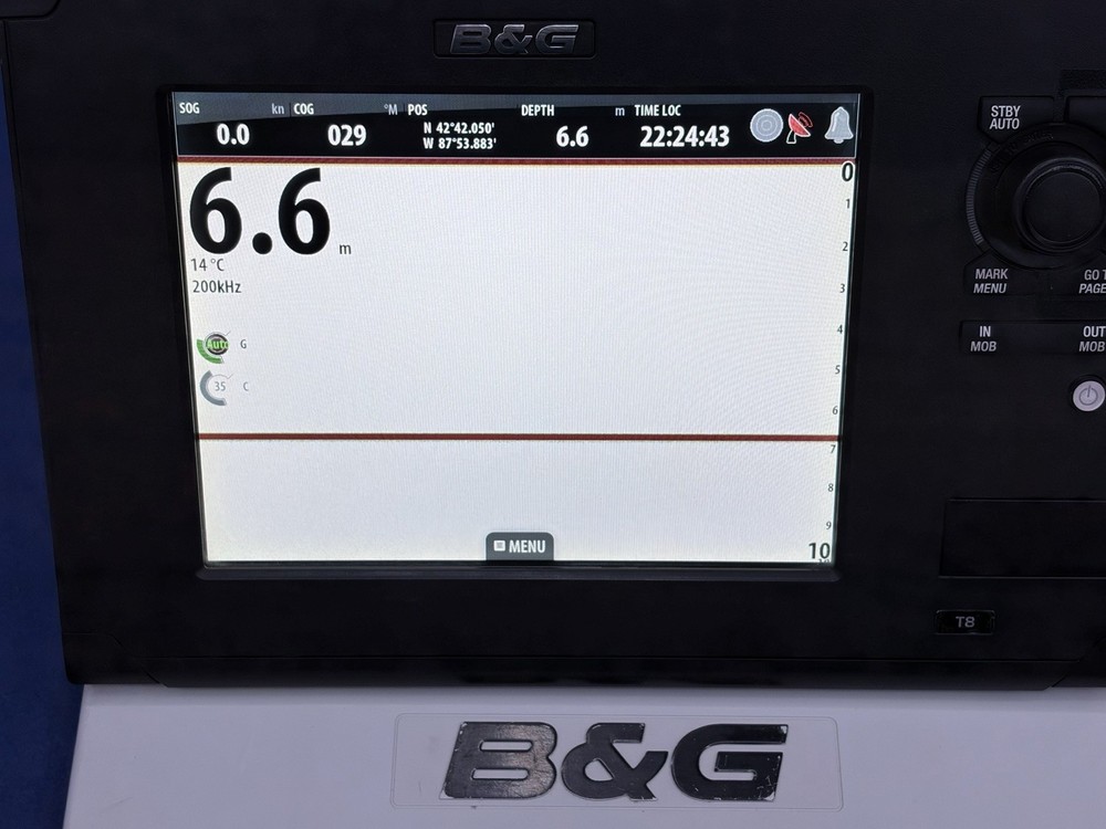 B&G Zeus Touch T8 GPS Chartplotter Sonar Multifunction Display W/ Cover