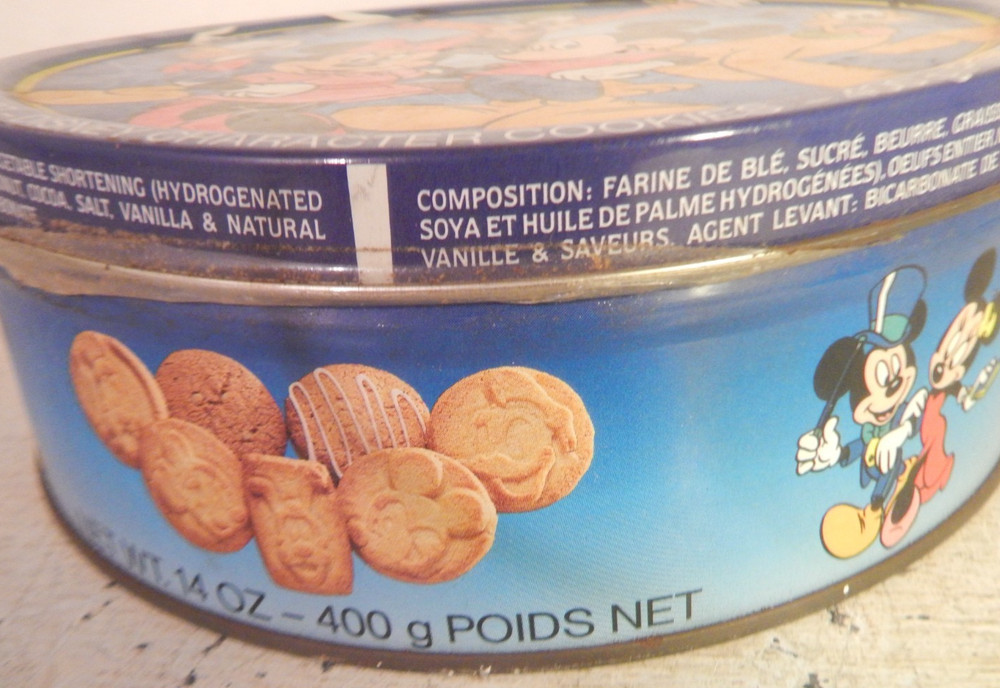 A 90s Disney empty biscuit tin