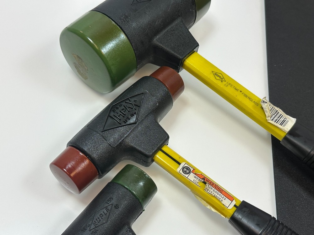 Nupla Tools USA 3pc Quick Change Impax Dead Blow Replaceable Soft Tip Hammer Set