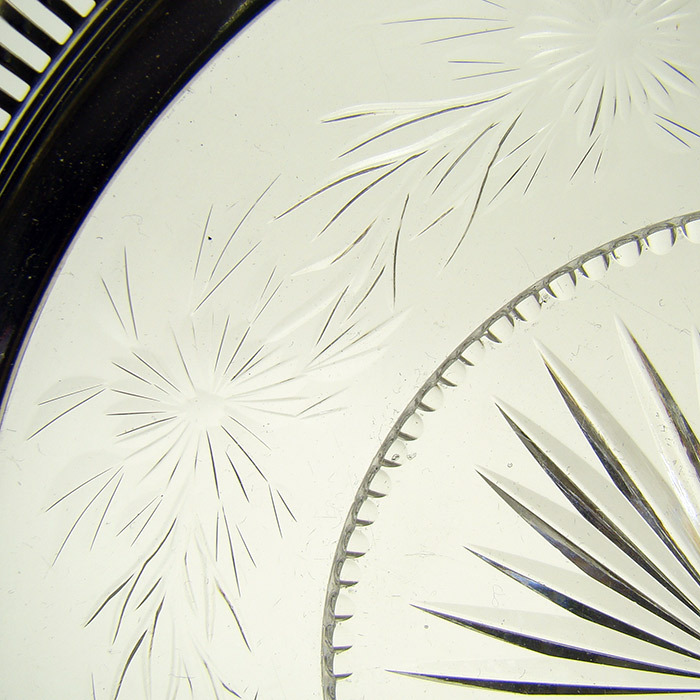 Sterling and Cut Glass Plate - 1910