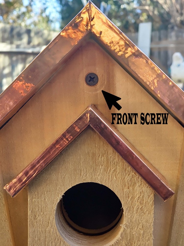 Bluebird House With Copper-Clad Roof