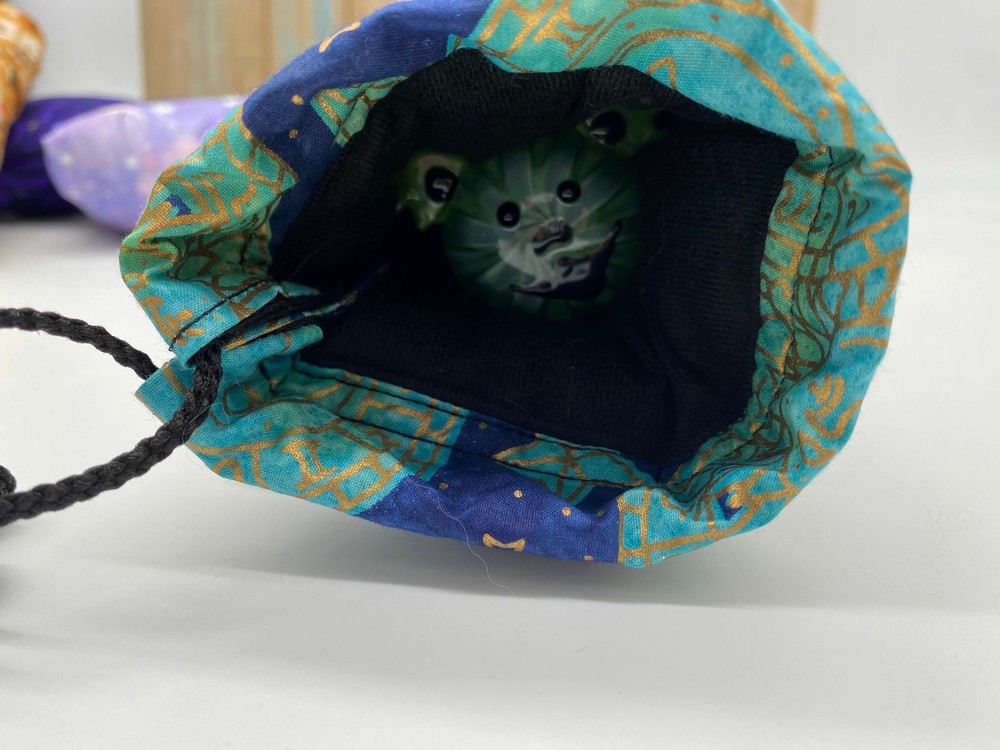 Galaxy Space Print Padded Drawstring Pipe Bags