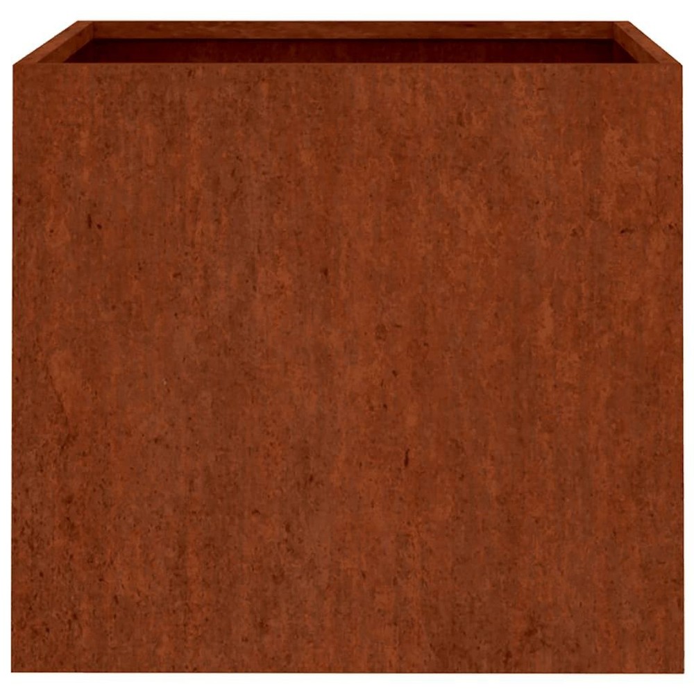 Planter Rusty Corten Steel Medium Durable Planter Rectangular vidaXL
