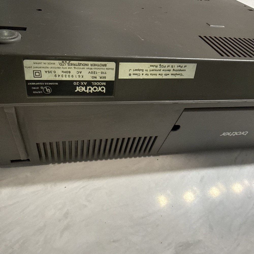 Brother AX-20 Word-Spell Electronic Typewriter TESTED....