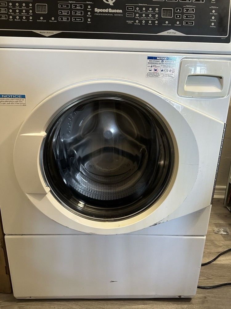 Speed Queen SF7000WE Stackable Electric Front-Loading Washer Dryer White