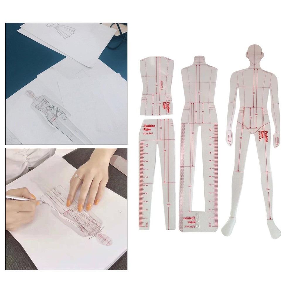 Fashion Drawing Template Ruler Sewing Ruler Patchwork Ruler Clear Sewing