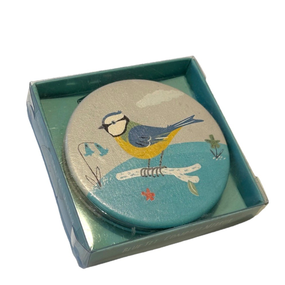 Rex London Mirror Compact Blue Tit Bird