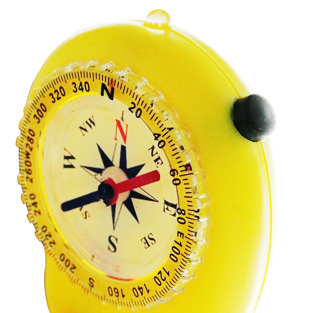 Skywalker 3-in-1 Compass with Flashlight & Lanyard (Yellow)