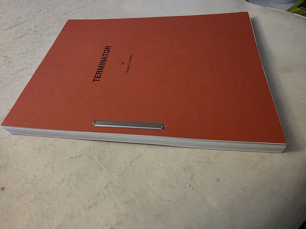THE TERMINATOR James Cameron 1983 Movie Script Screenplay Arnold Schwarzenegger