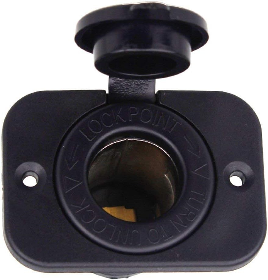 2 Pack Car Cigarette Lighter Socket DC 12V, Waterproof Power Outlet Adapter Repl