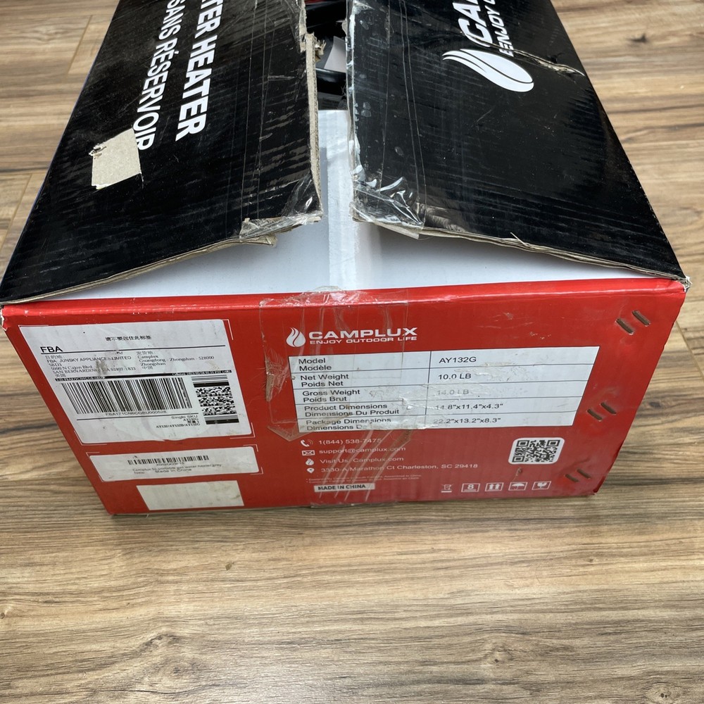 Camplux AY132G Tankless Water Heater (Open Box, New)