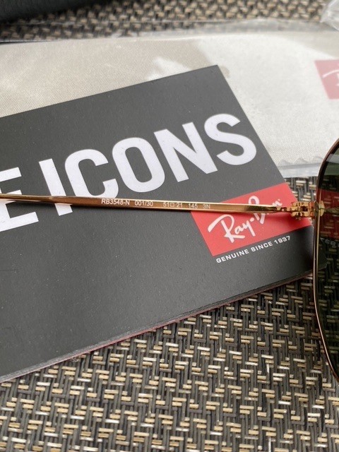 New Ray-Ban Hexagonal RB3548 Flash Blue Sunglasses