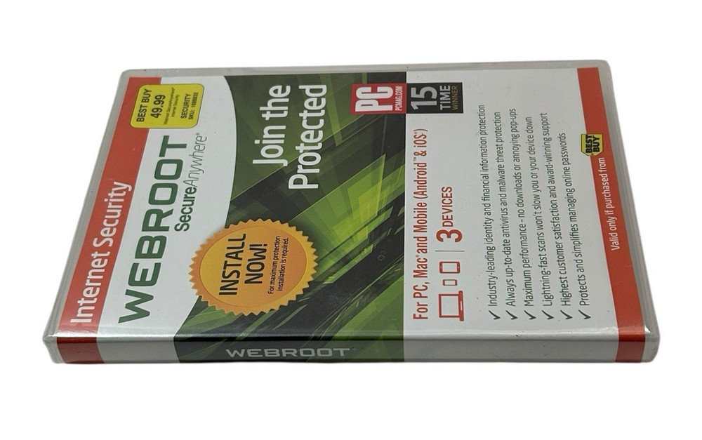 Webroot SecureAnywhere Internet Security - Join The Protected for Windows & Mac