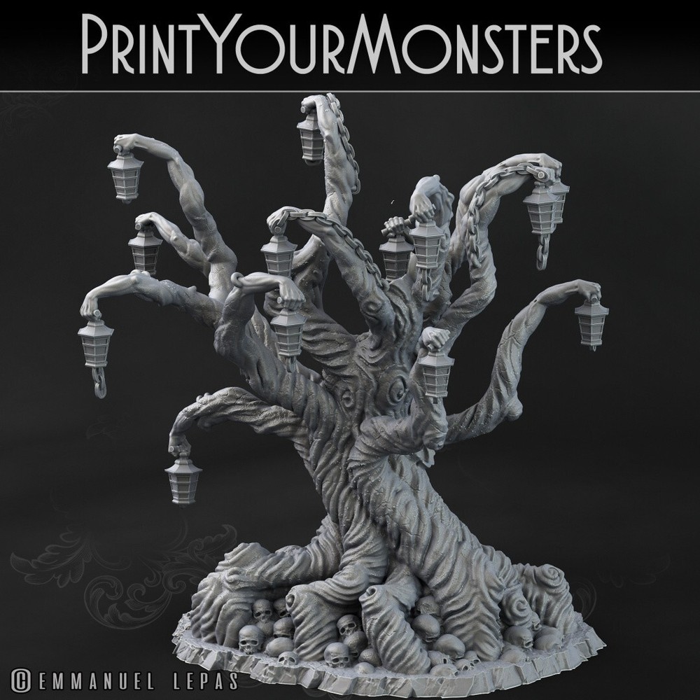 Grim Forest Witches Tree Terrain Scenery Tabletop Miniatures 28mm