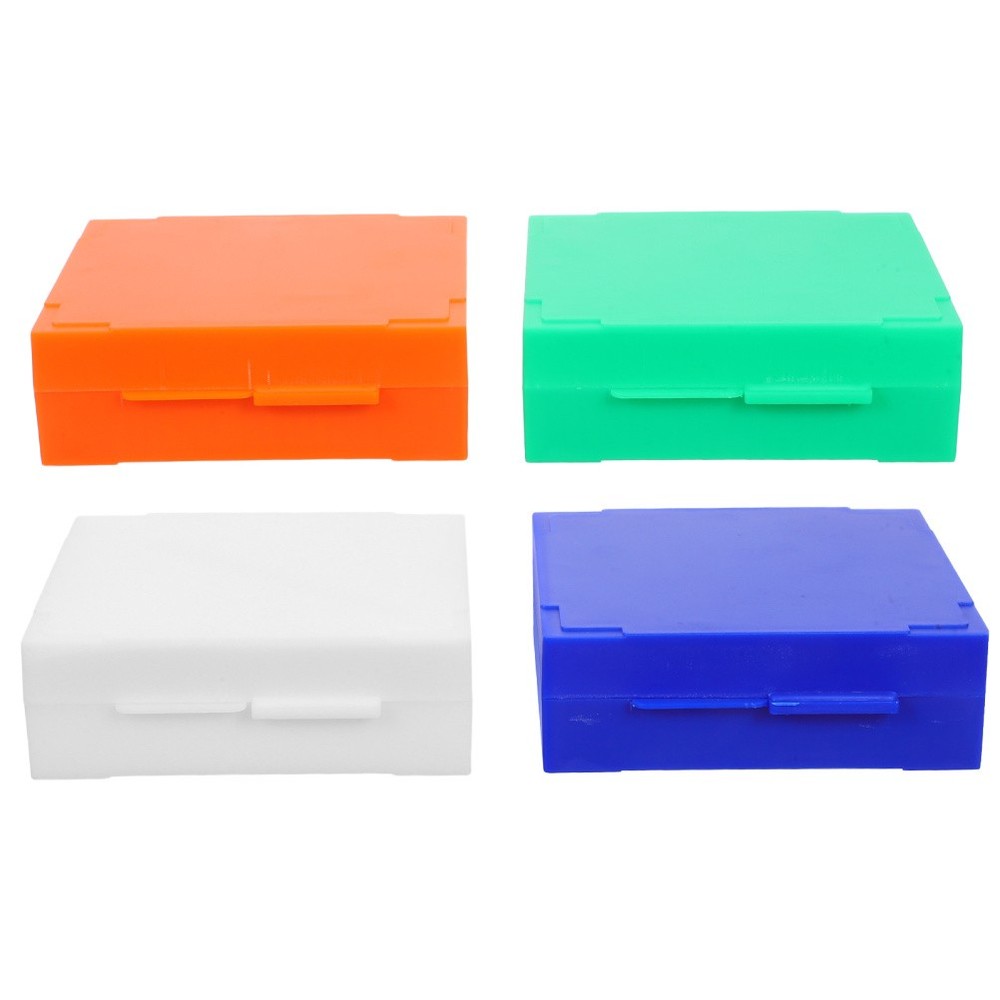 4 Pcs Microscope Slide Case Accessories Storage Boxes Laboratory Supply