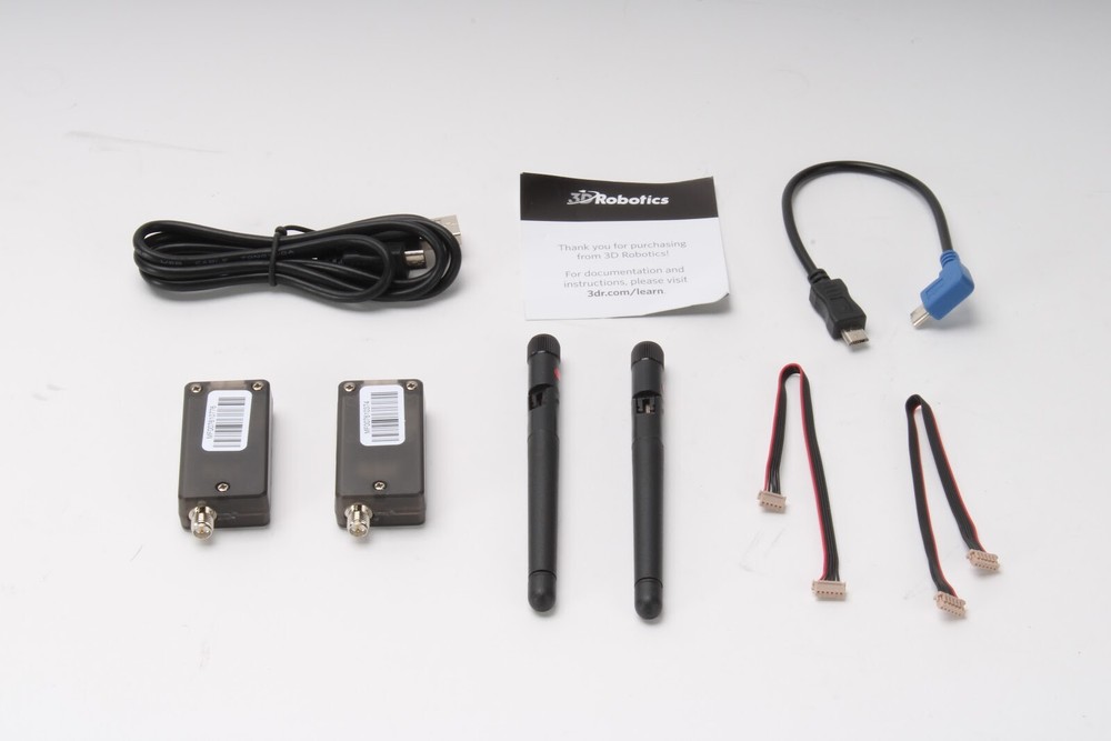3D Robotics 3DR 915mHz Transmitter (Pair) With Accessories + Micro USB Cable