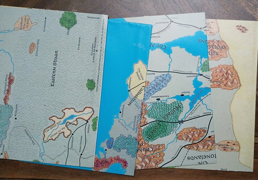 Forgotten Realms Bos Set Dungeons & Dragons TSR 1085 please read script details