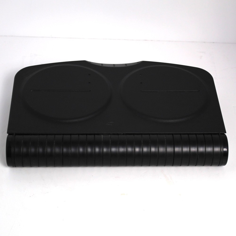 Vintage 90s Black Plastic Hard Shell Folding CD DVD BluRay Storage Case 24 Discs