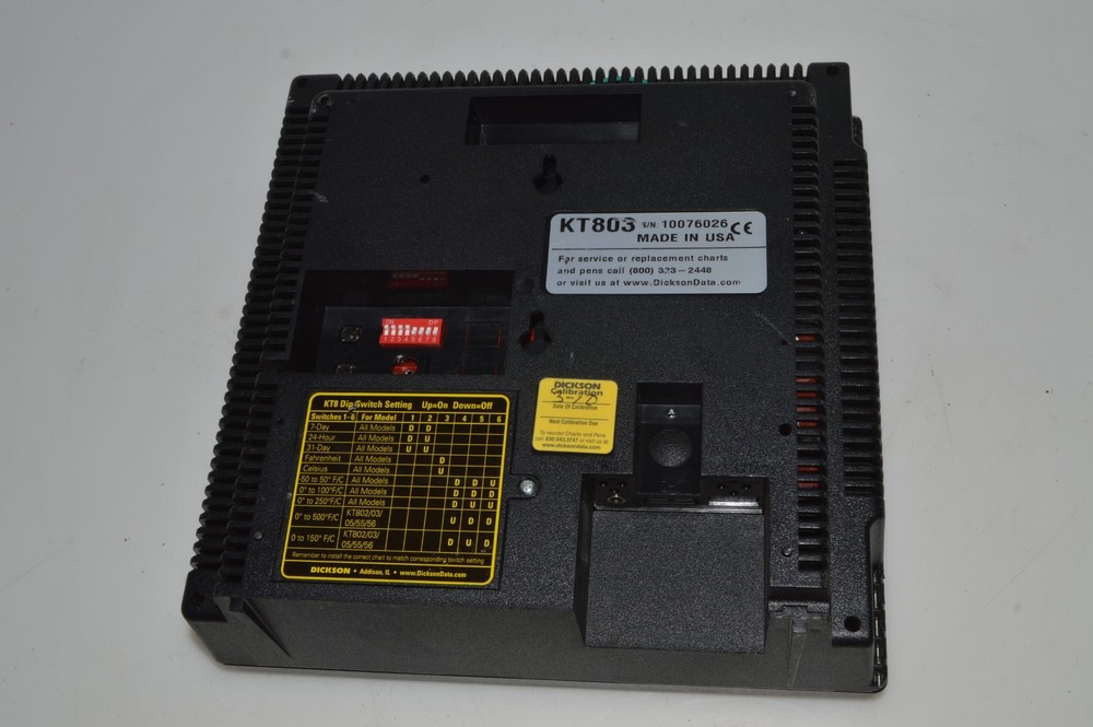 ^^ DICKSON CALIBRATION KT803 TEMPERATURE CHART RECORDER (ELE37)
