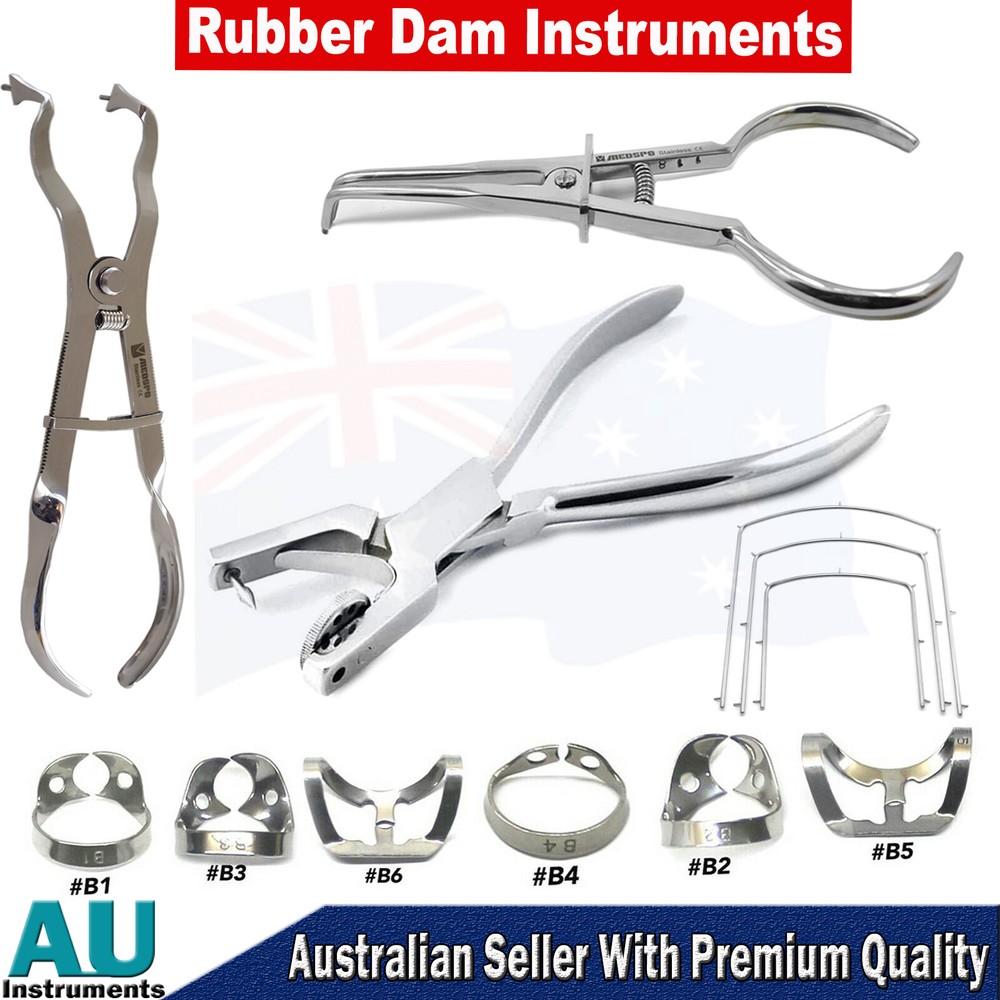 Dental Rubber Dam Clamp Forceps Endodontics Lab Instruments