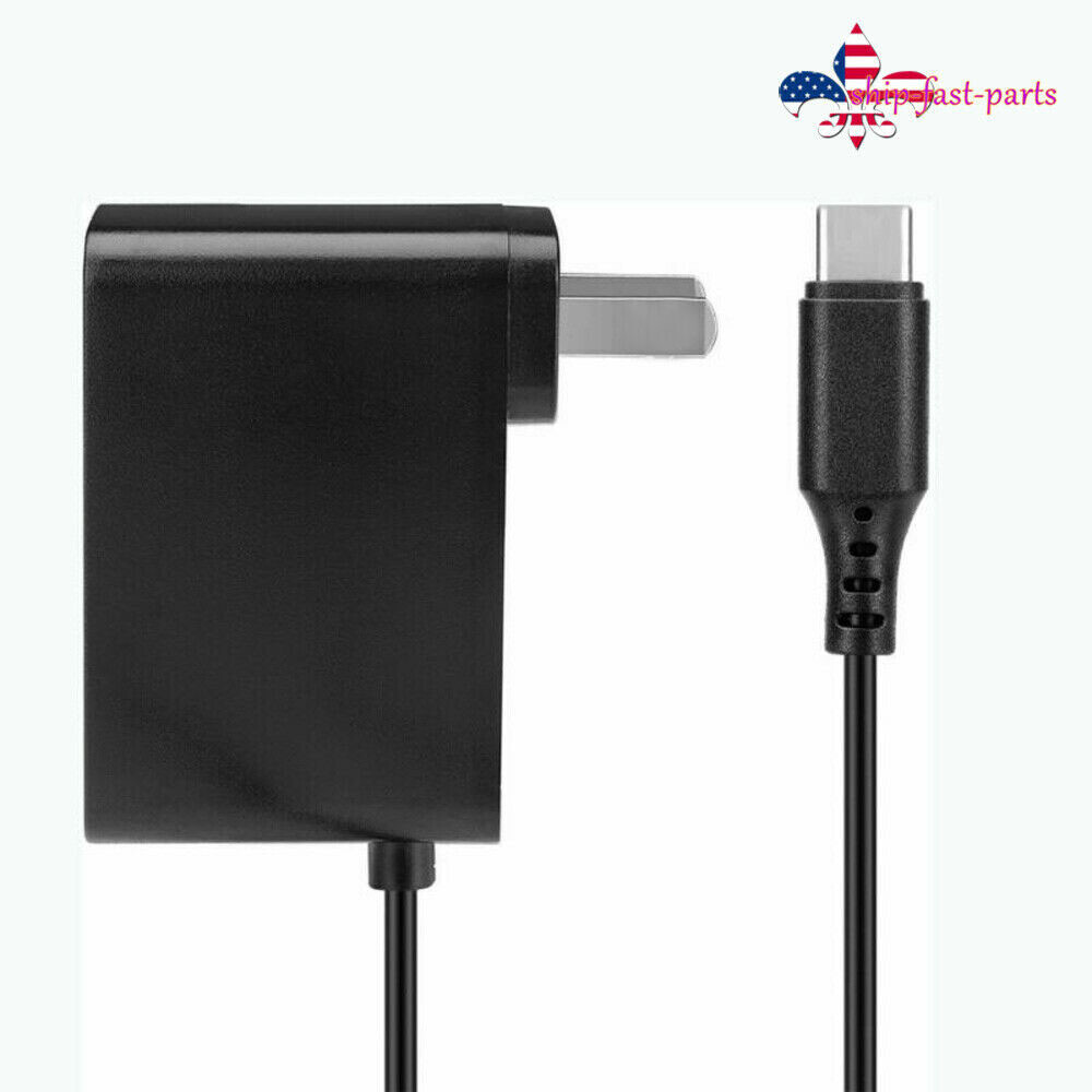 Nintendo Switch or LITE Fast Charging Charger AC Adapter 2.4A Type C Cable