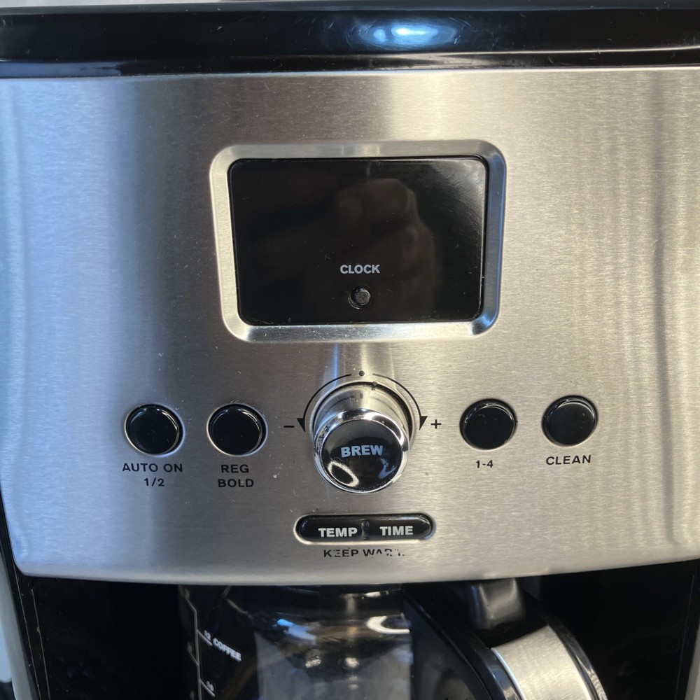 Krups EC314 ThermoBrew Technology 12 Cup Glass Carafe Programmable Coffee Maker