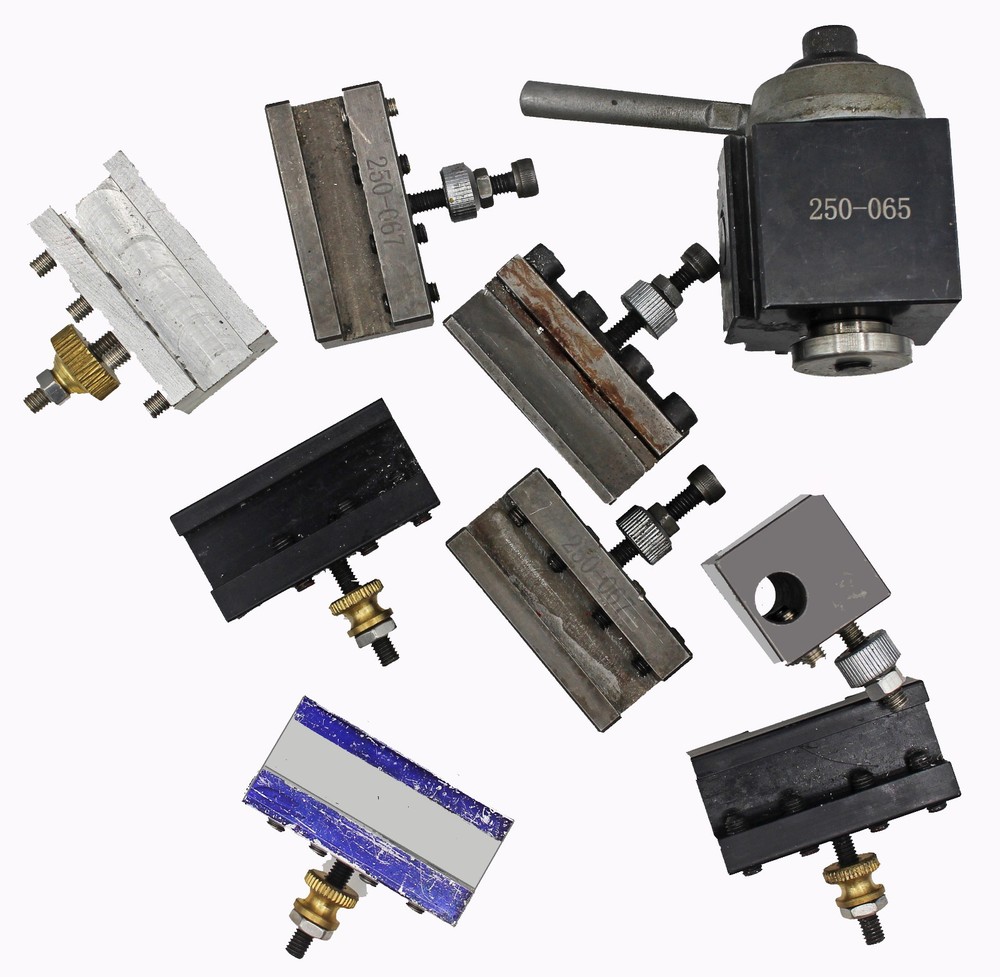 Phase II 250-065 Quick Change Tool Post and 8 Holders