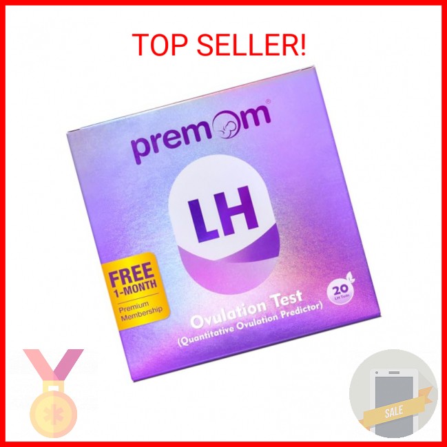 Premom Quantitative Ovulation Test Strips, Ovulation Predictor Kit with Smart Di