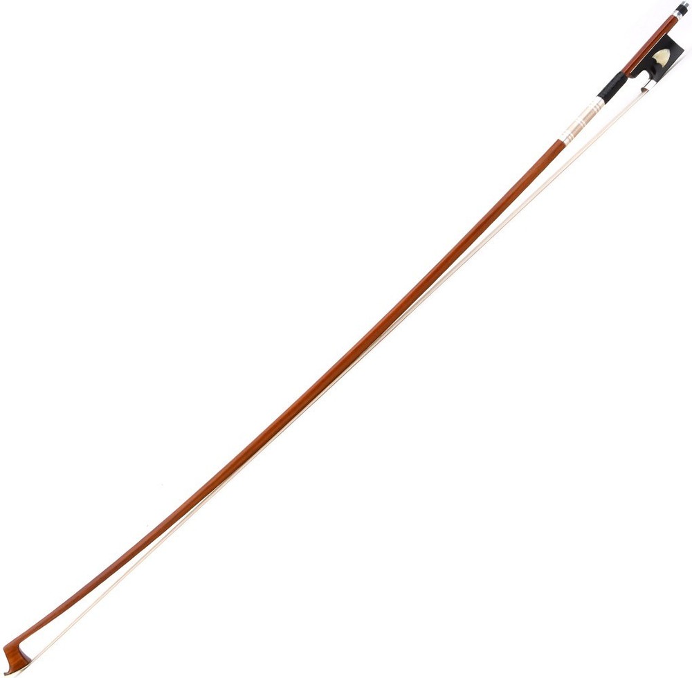 Master Pernambuco Violin Bow 4/4 D.PECCATTE Copy Ebony Shield Frog Silver Stiff