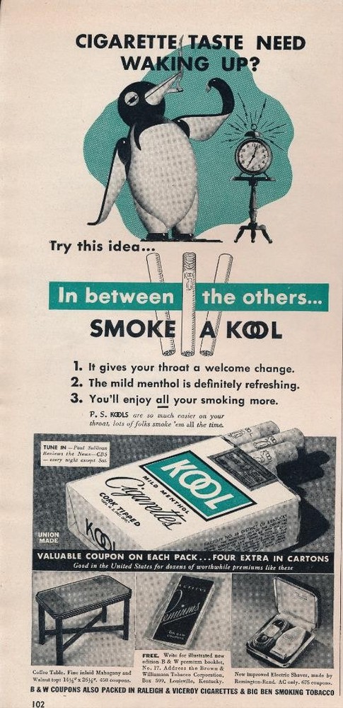Magazine Ad - 1939 - KOOL cigarettes
