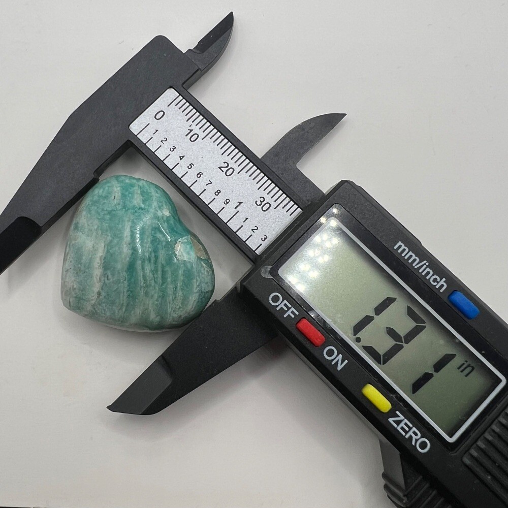 Amazonite Heart Carving (#6)