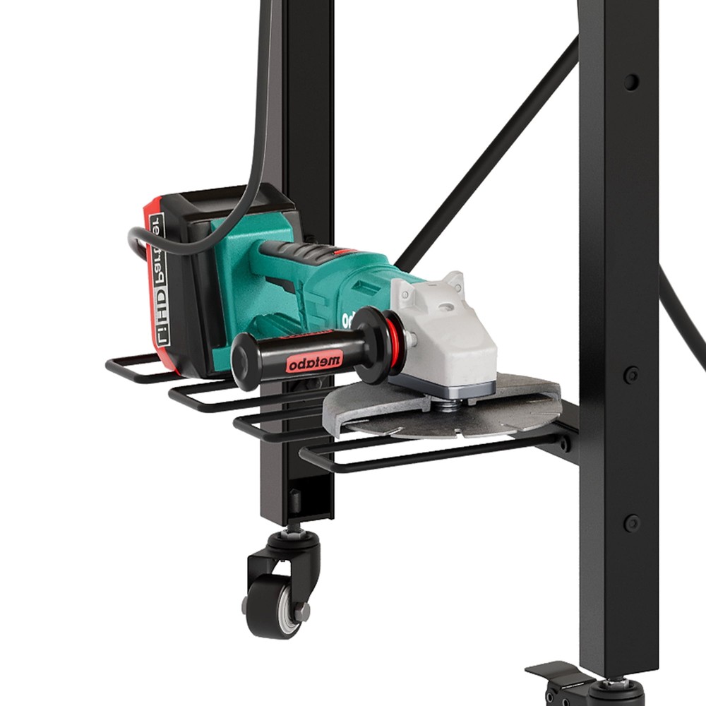 GARAGE Rolling WORKBENCH Multifunctional 52"H Tool Pegboard Power Outlets Steel