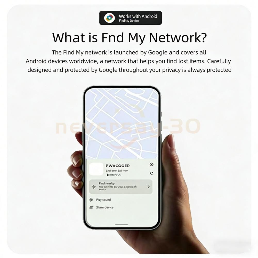 Car Tracker Tag for Android Only, Real Time Car Tracking Device Mini Hidden
