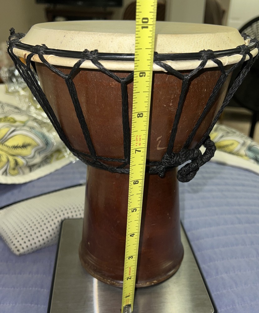 Vintage handmade Djembe drum