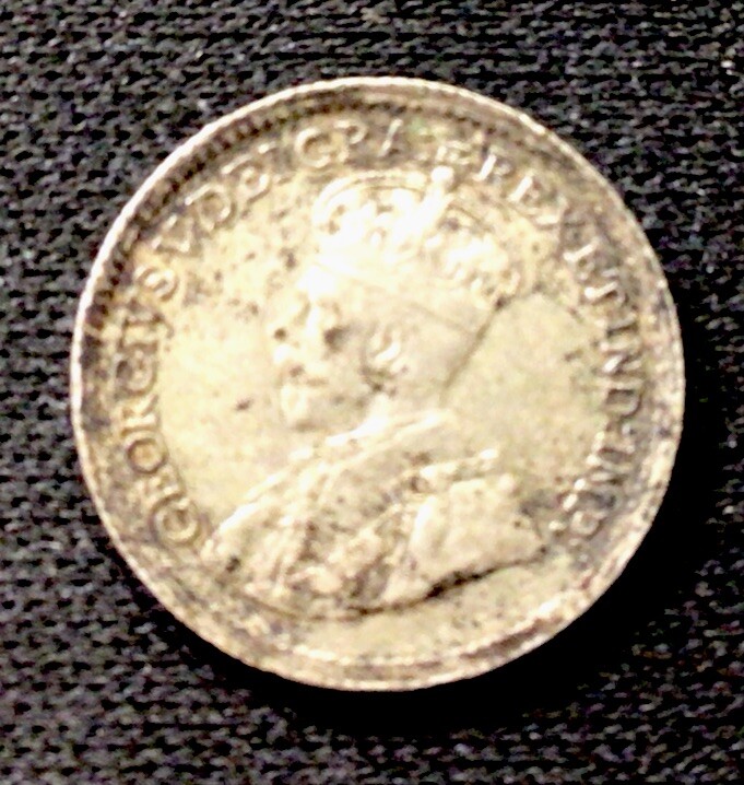 1920 Canada Silver! 5 Cents! ENN Coins