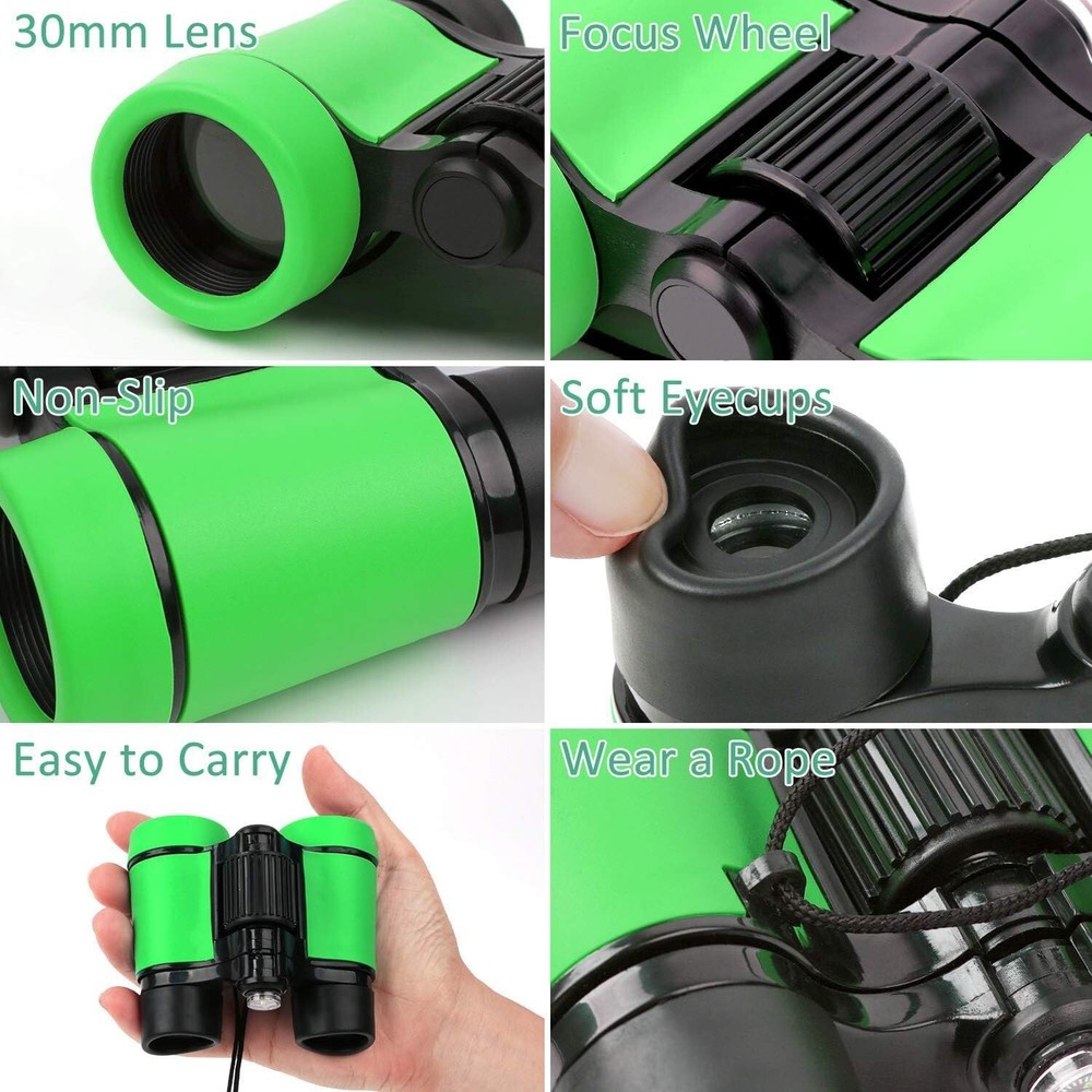 Scotamalone Kids Binoculars Shock Proof Toy Binoculars Set