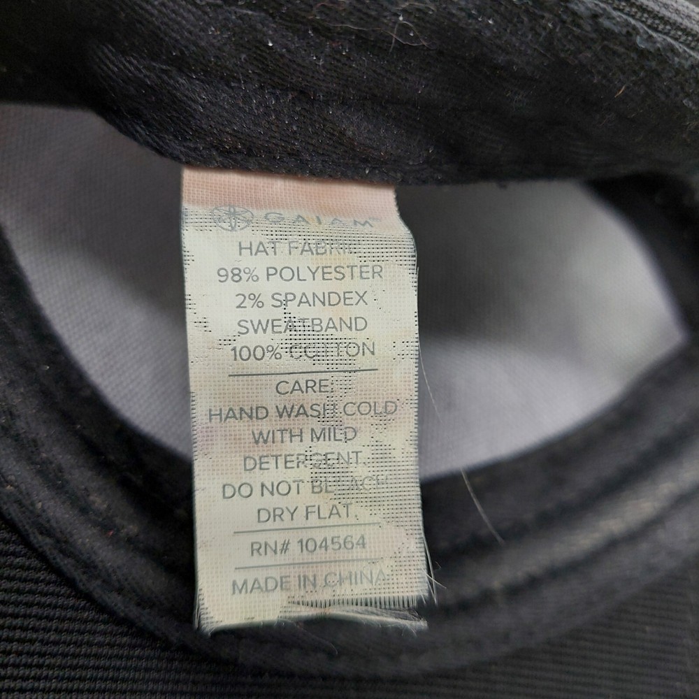 Gaiam Wander Geo Breathable Black Strapback