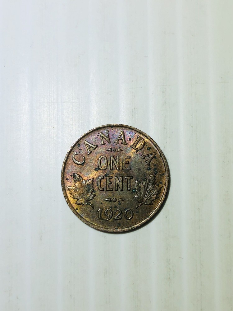 Canada 1920 Small Cent Penny Nice Details