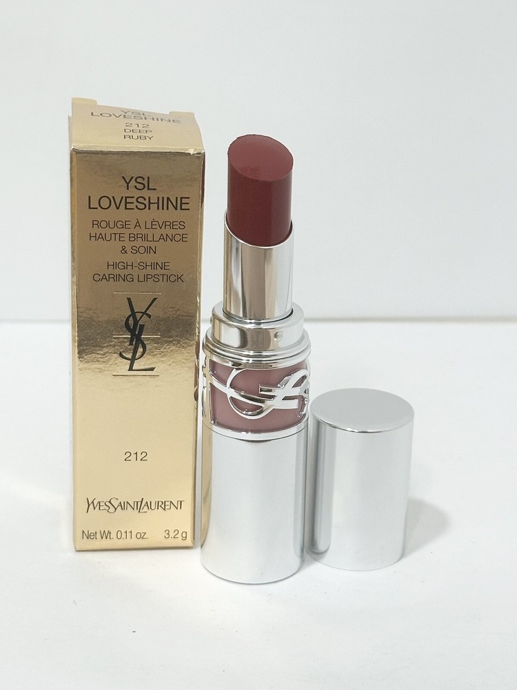 YSL Loveshine Lip Oil Stick 212 DEEP RUBY NIB