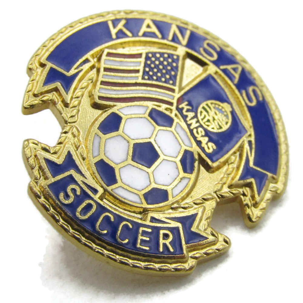 Kansas Soccer Pin Beautiful Design