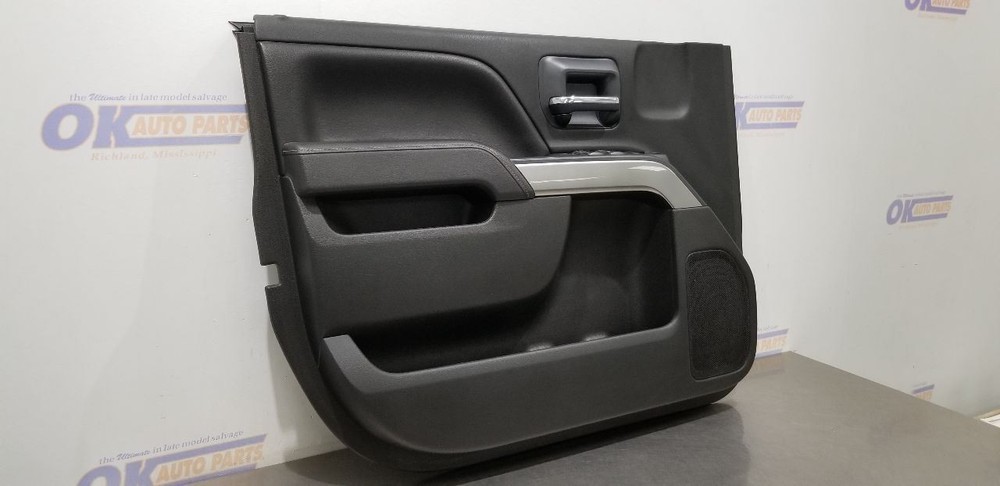 15 CHEVY SILVERADO 1500 LT EXT INTERIOR DOOR TRIM PANEL FRONT LEFT DRIVER